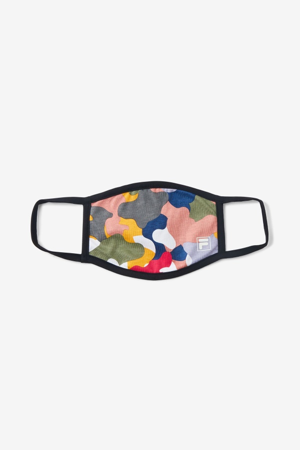 Rainbow Camo Fila Multicolor Cloth Face Mask