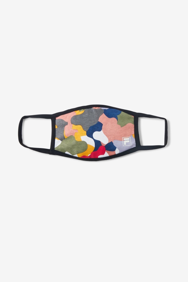 Rainbow Camo Fila Multicolor Cloth Face Mask