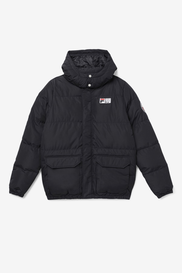 Otler Puffer Jacket Fila Black