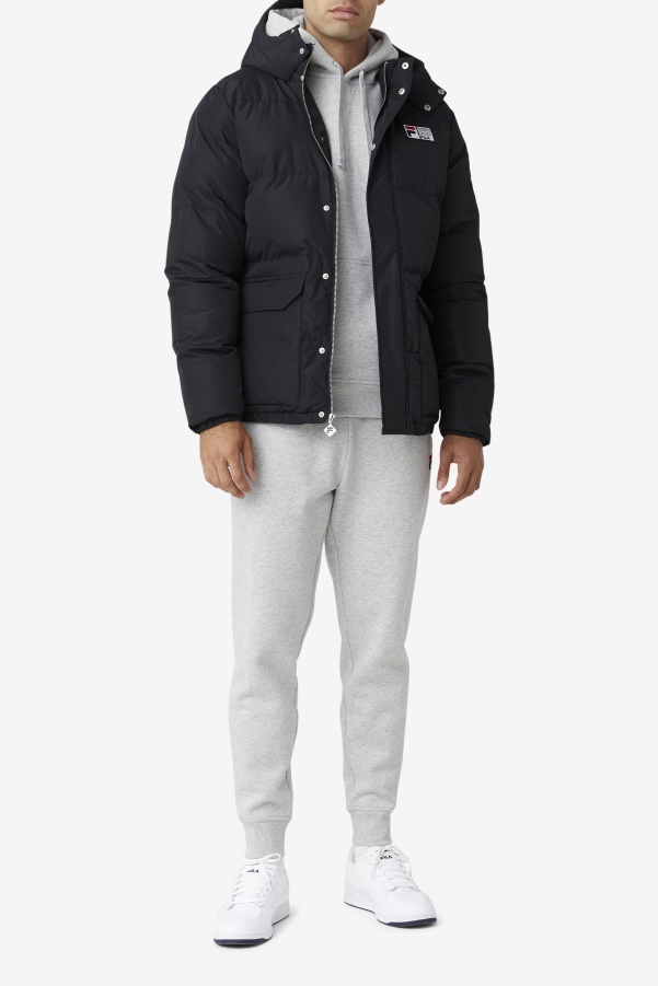 Otler Puffer Jacket Fila Black