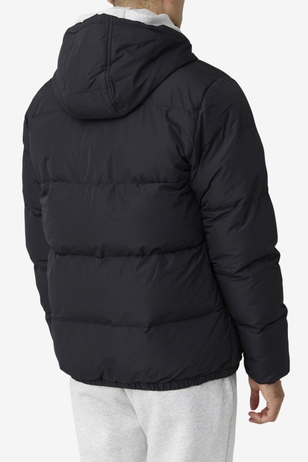 Otler Puffer Jacket Fila Black