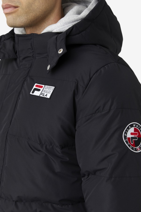 Otler Puffer Jacket Fila Black