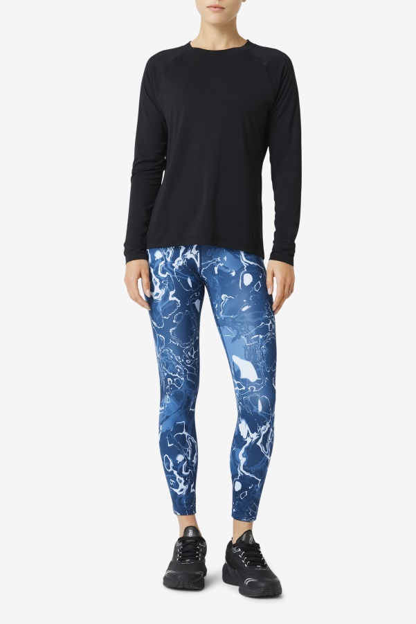 Fi-Lux Mesh Back Long Sleeve Crew Fila Black