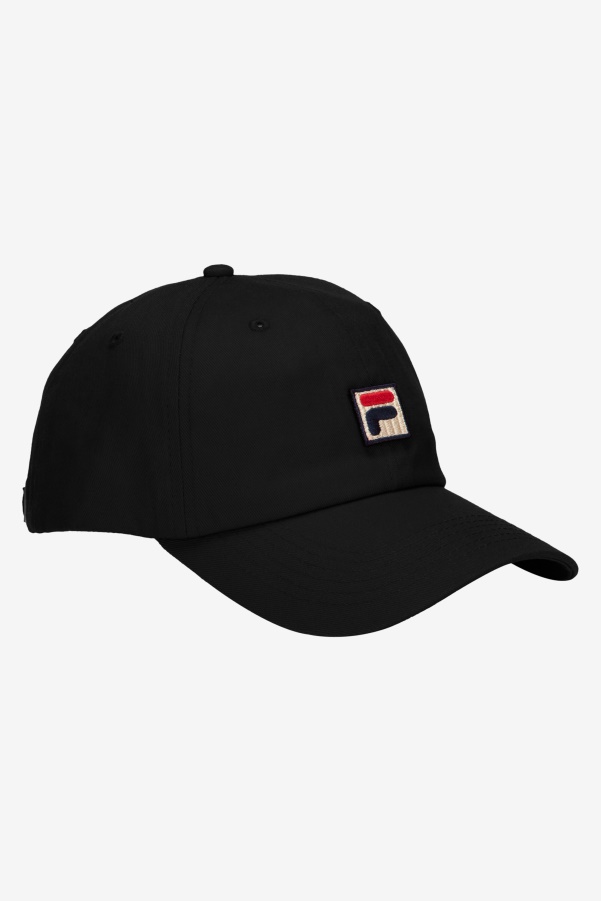 Embroidered F-Box baseball Hat Black Fila