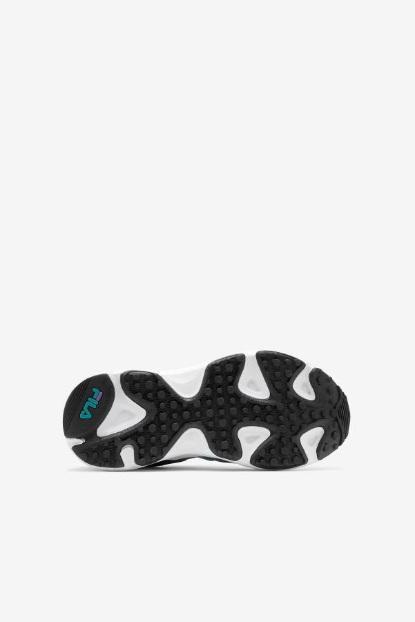 Black/Purple/White Little Kids' Ray tracer Apex Fila