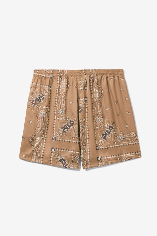 2Pac Bandana Print Boxer Fila Tobacco Brown/White