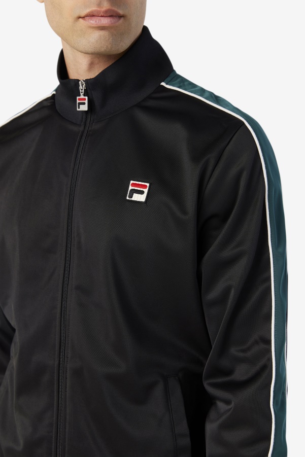 Black/June Bug/White Fila Wicks Track Jacket