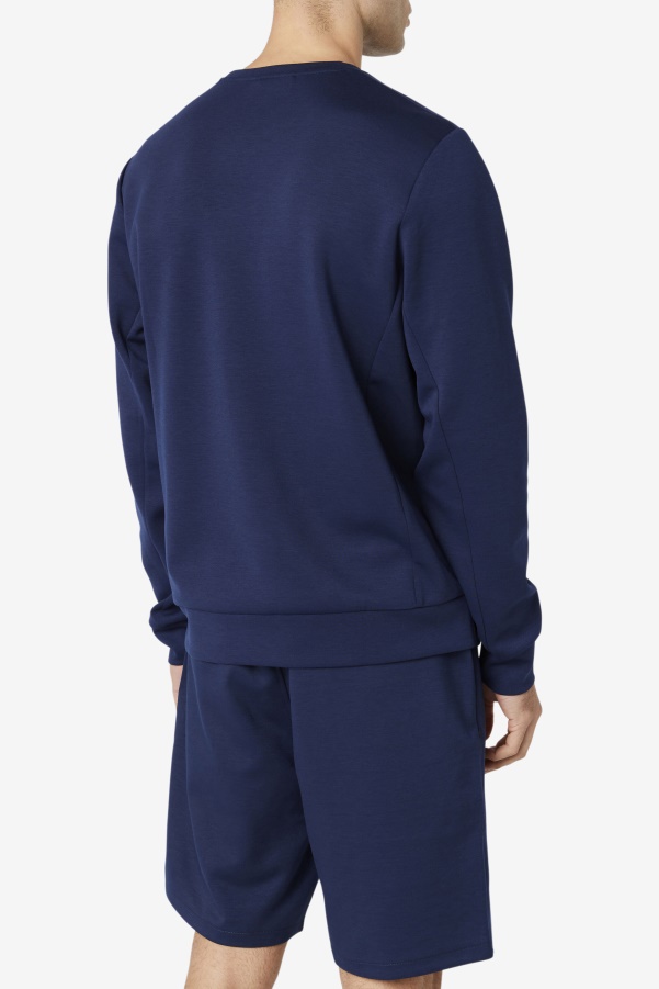 Navy/Black Fila Emry Crew