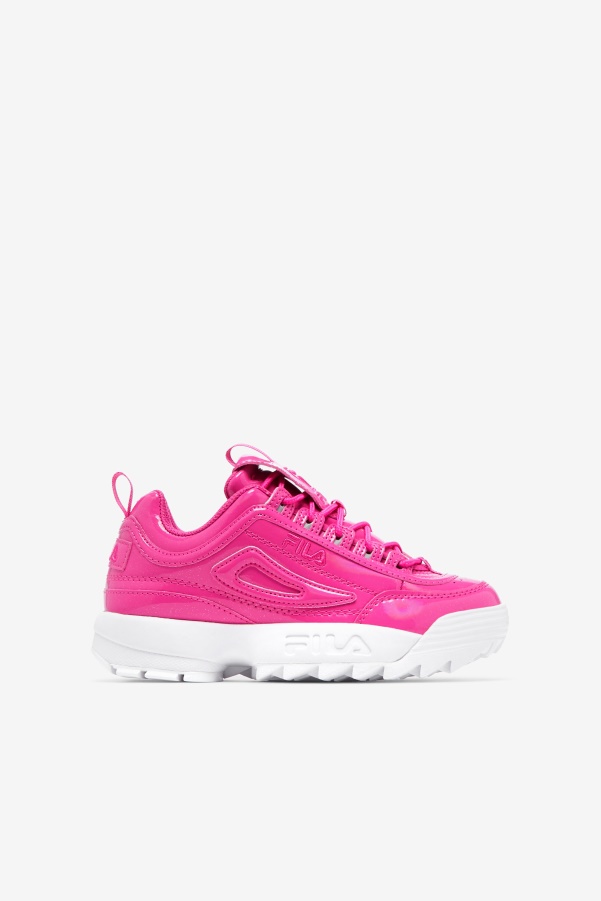 Purple/Iridescent/Iridescent Big Kids' Disruptor 2 Premium Iri Fila