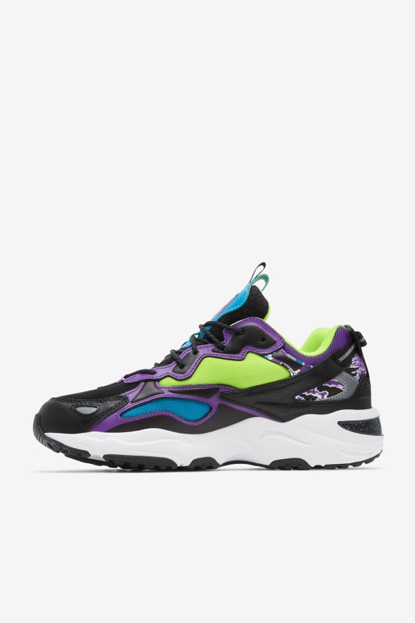 Black/White/Purple Fila Men's Ray Tracer Apex