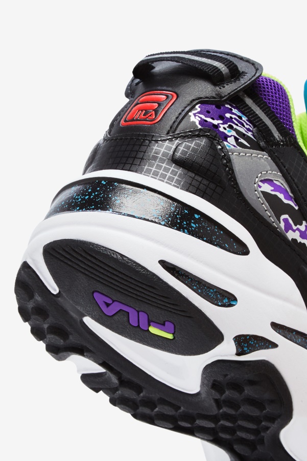 Black/White/Purple Fila Men's Ray Tracer Apex