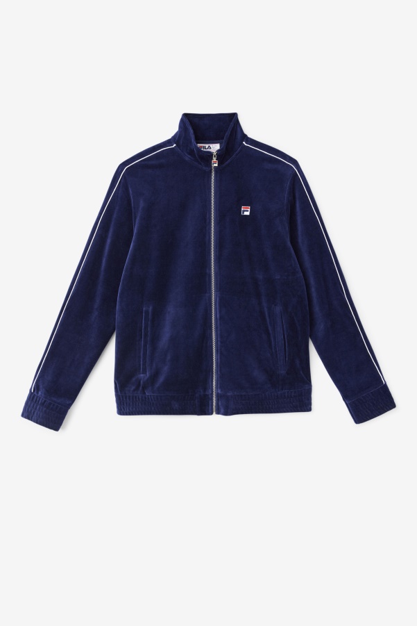 Fila Navy/White/Red Deverall Velour Jacket