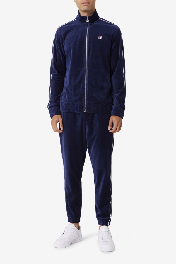 Fila Navy/White/Red Deverall Velour Jacket