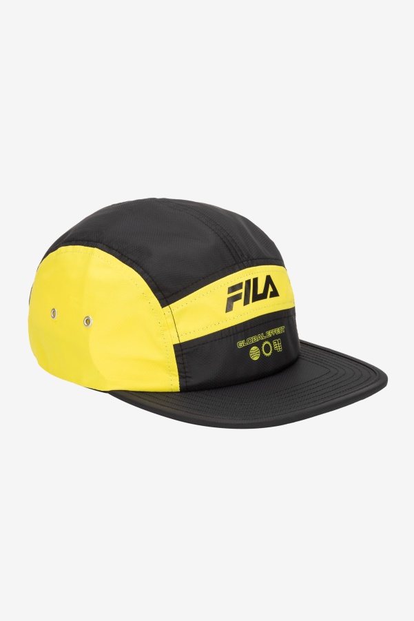 5 Panel Camper Hat Fila Lime Punch/Black