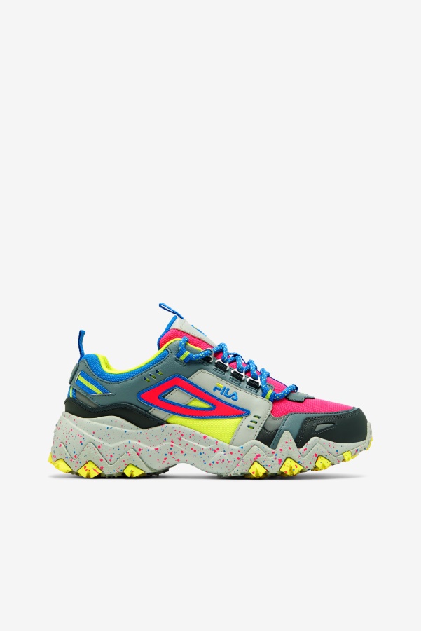 Pink Glo/Monument/Blue Fila Women's Oakmont TR