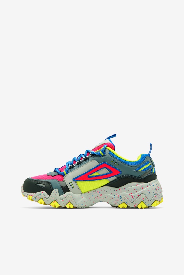 Pink Glo/Monument/Blue Fila Women's Oakmont TR