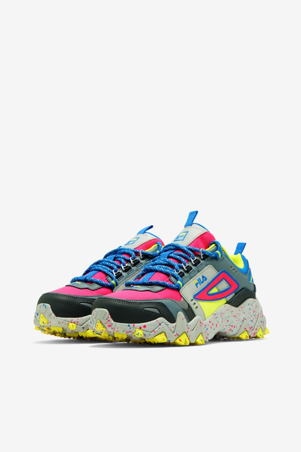 Pink Glo/Monument/Blue Fila Women's Oakmont TR