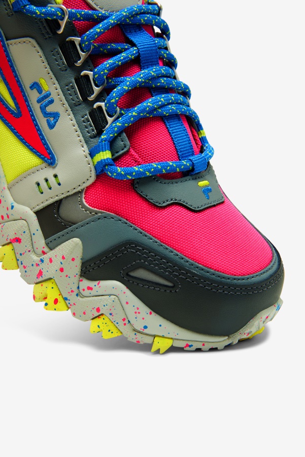 Pink Glo/Monument/Blue Fila Women's Oakmont TR