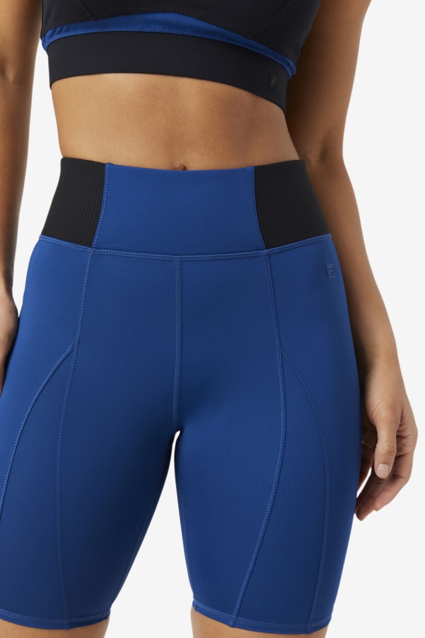 Navy Peony Fila Forza 8" Texture Bike Short