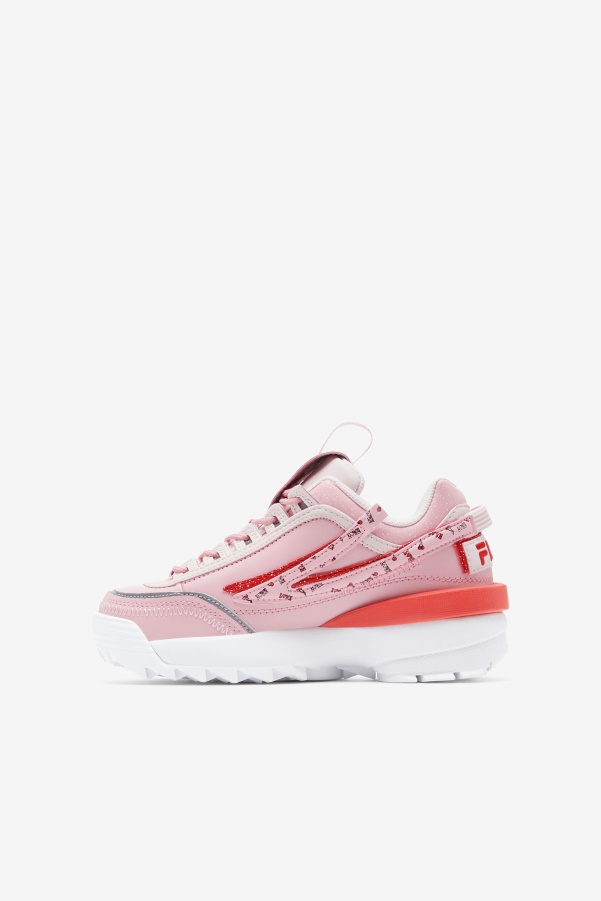 Fila Pink/Coral Blush/White Big Kids' Disruptor 2 Exp
