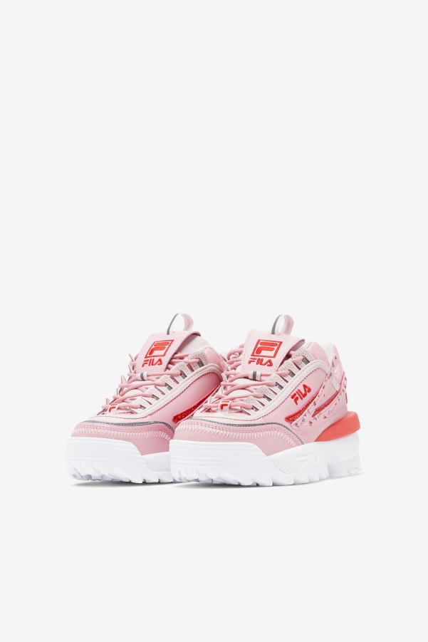 Fila Pink/Coral Blush/White Big Kids' Disruptor 2 Exp