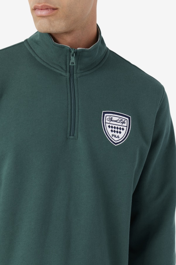 June Bug/Stone Nima 1/4 Zip Sweatshirt Fila