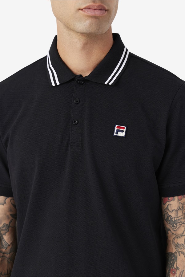 Black Jelen Polo Fila
