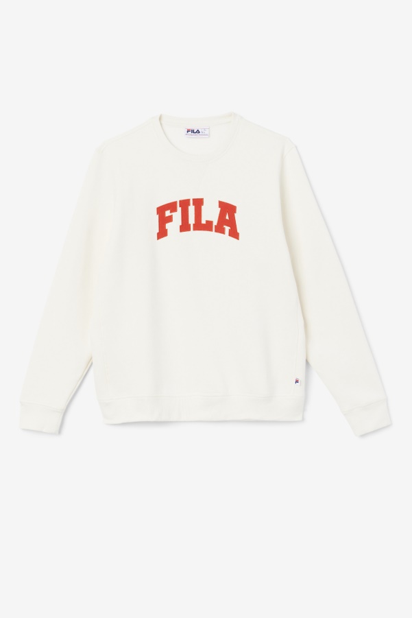 Kory Crewneck Sweatshsirt Fila Gardenia/Fiery Red