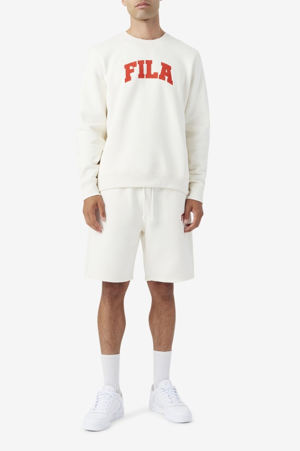 Kory Crewneck Sweatshsirt Fila Gardenia/Fiery Red