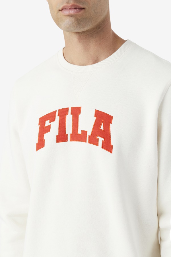 Kory Crewneck Sweatshsirt Fila Gardenia/Fiery Red