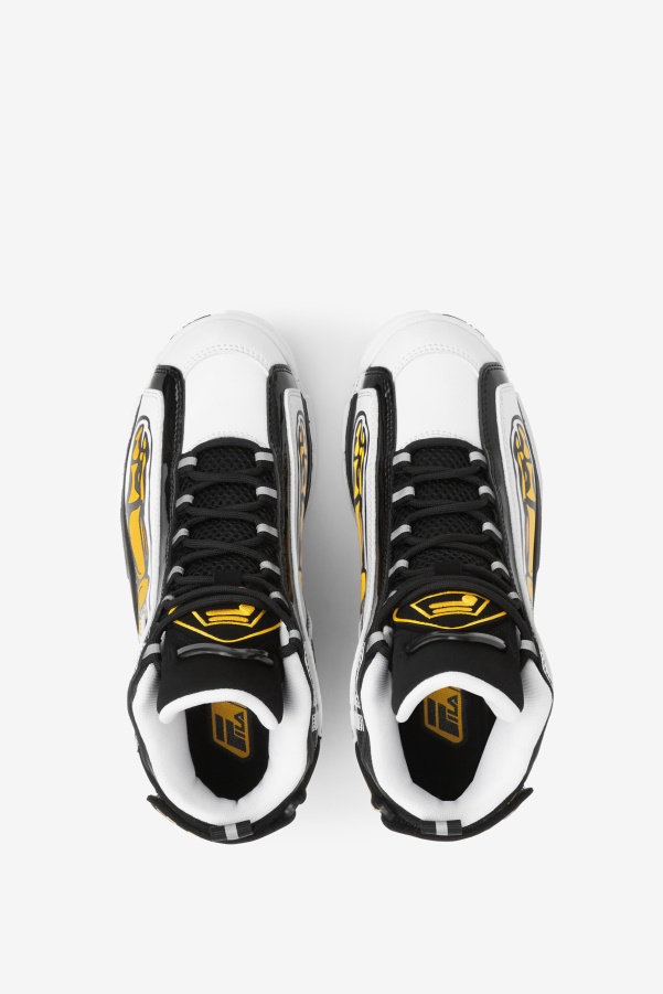 White/Black/Lemon Big Kids' Grant Hill 2 Racing Fila