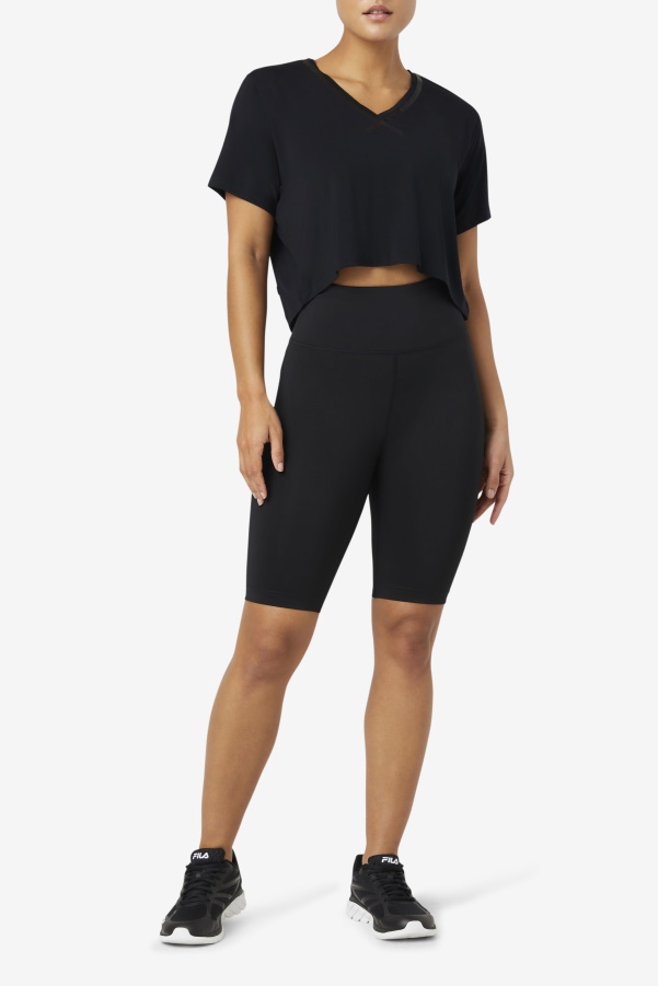 Black Forza 8" Bike Short Fila