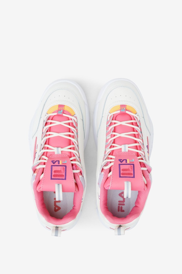Gardenia/Blue/Bubblegum Fila Women's Disruptor 2 Premium