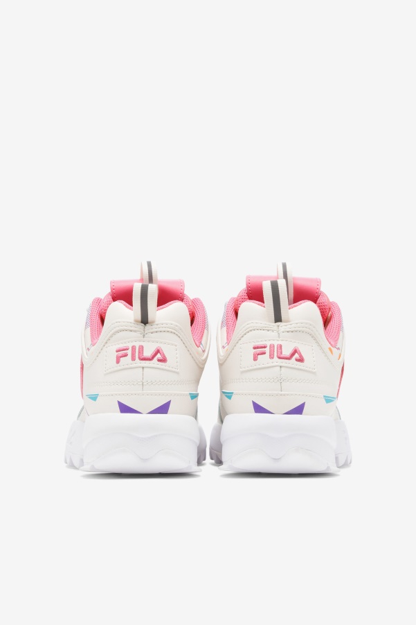Gardenia/Blue/Bubblegum Fila Women's Disruptor 2 Premium