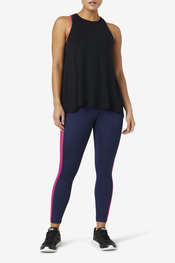 Fi-Lux Black Open Back Tank Top Fila