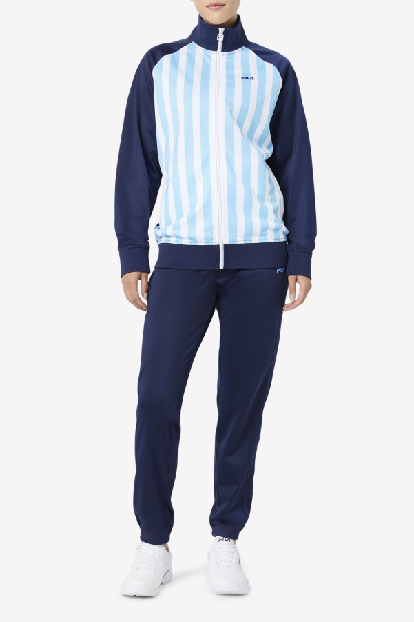 Navy/White/Baltic Sea Argentina Track Jacket Fila