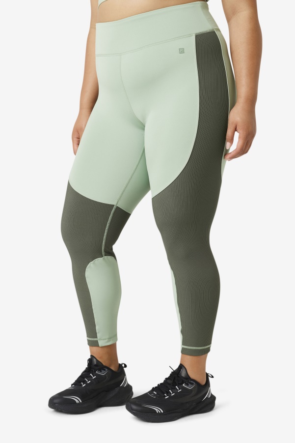 Basil/Thyme Fila Forza Textured Long Legging