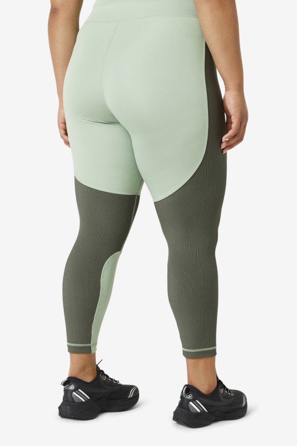 Basil/Thyme Fila Forza Textured Long Legging