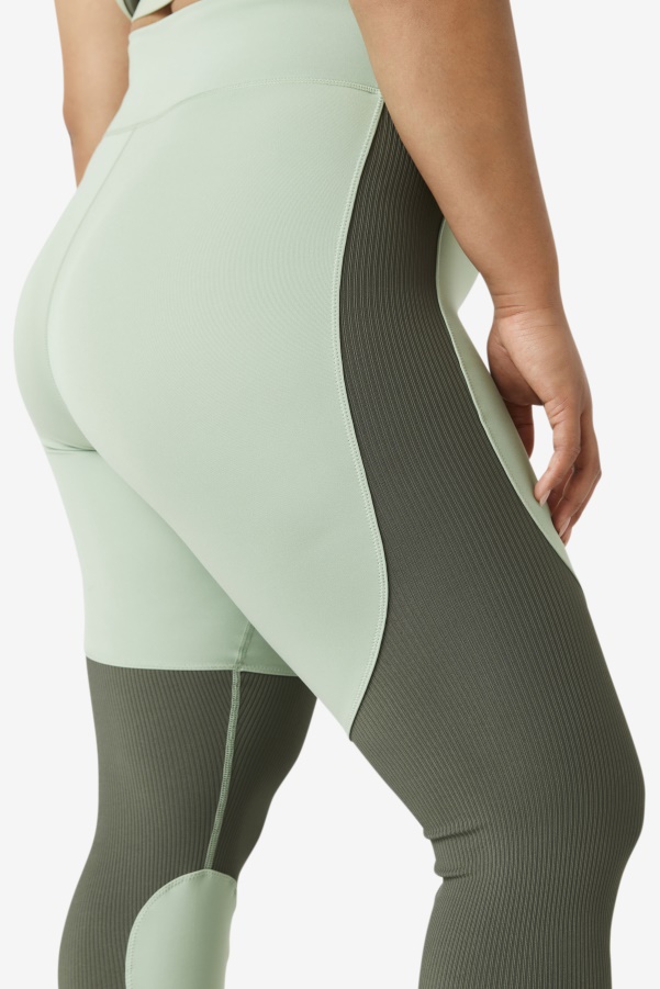 Basil/Thyme Fila Forza Textured Long Legging