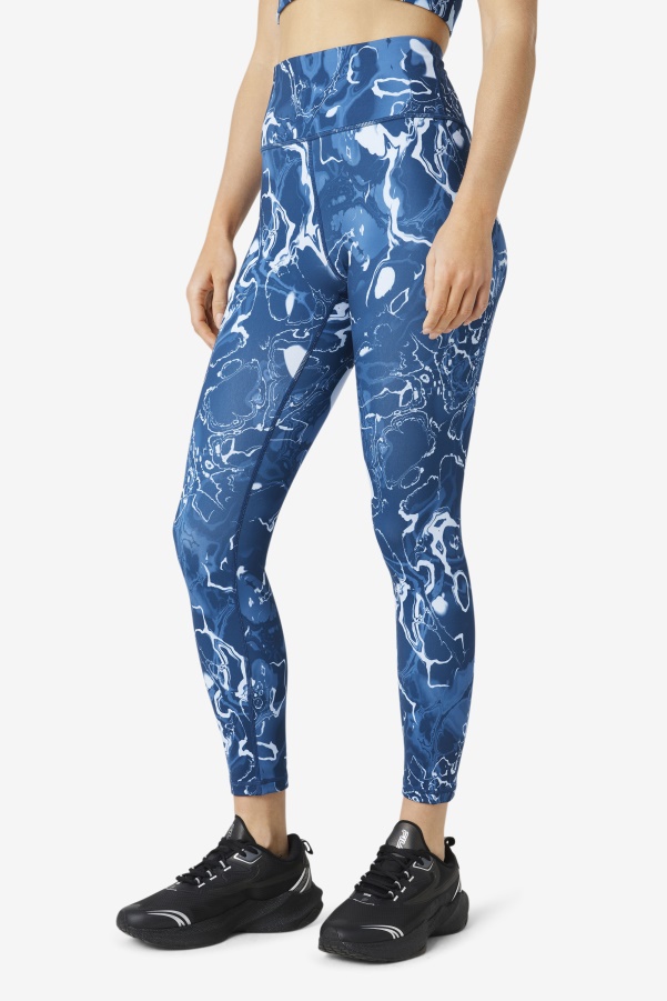Fila Forza Sleek 7/8 Leggings Navy Marble
