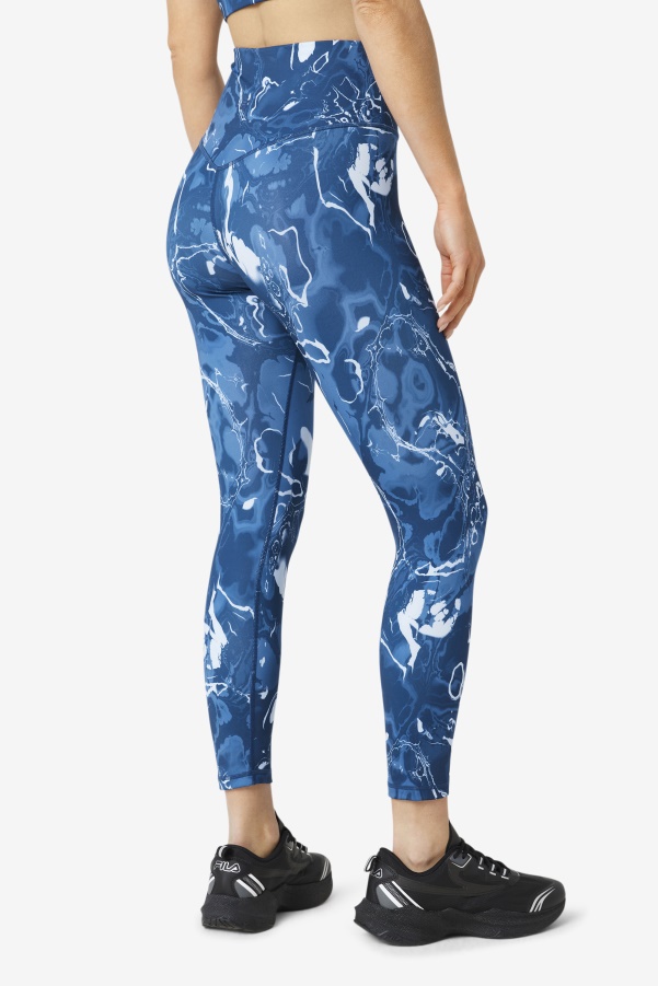Fila Forza Sleek 7/8 Leggings Navy Marble