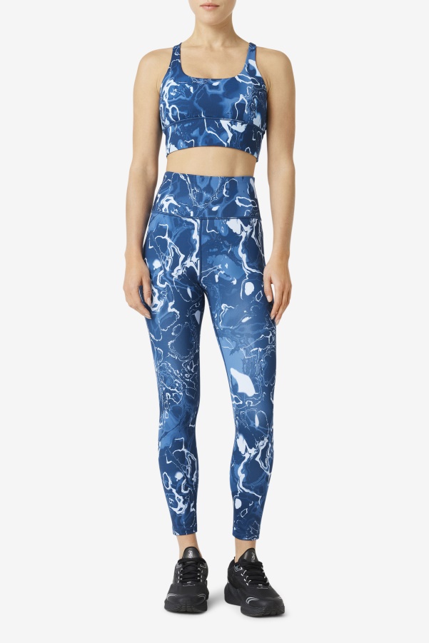 Fila Forza Sleek 7/8 Leggings Navy Marble