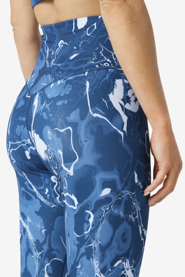 Fila Forza Sleek 7/8 Leggings Navy Marble