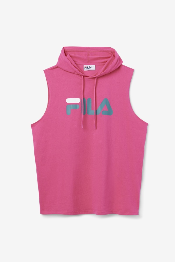Zany Sleeveless Hoodie Purple/Yellow/Navy Fila