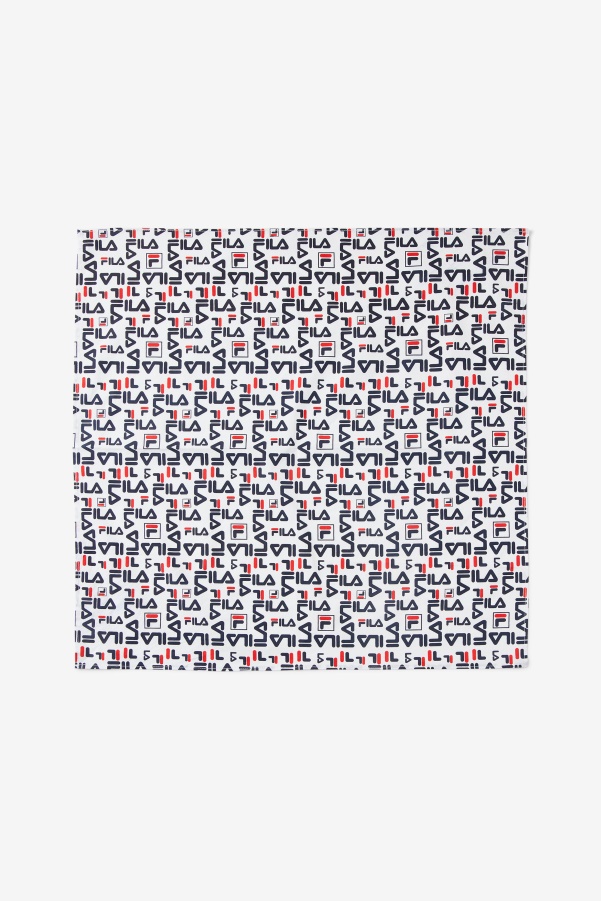 Repeating Logo Bandana Fila White Multi