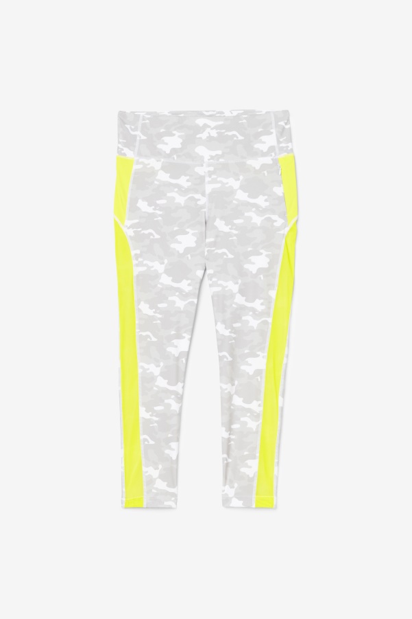 Fila White/Sulphur Forza Contrast 7/8 Leggings
