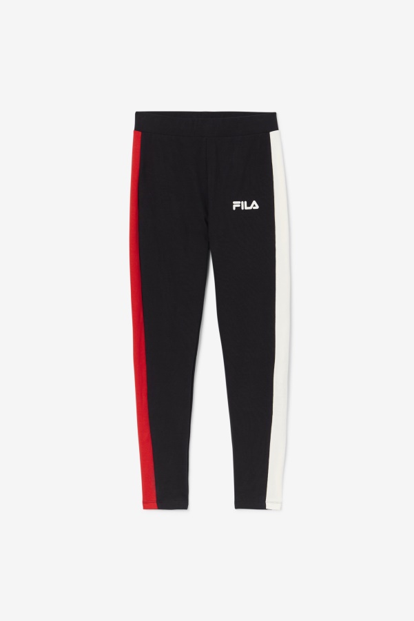 Fila Mercy Legging Black/Gardenia/Red