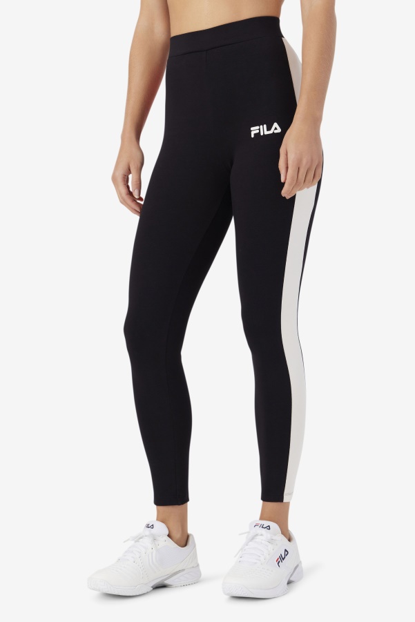 Fila Mercy Legging Black/Gardenia/Red