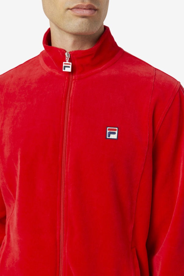 O-Fit Velour Jacket Fila Red