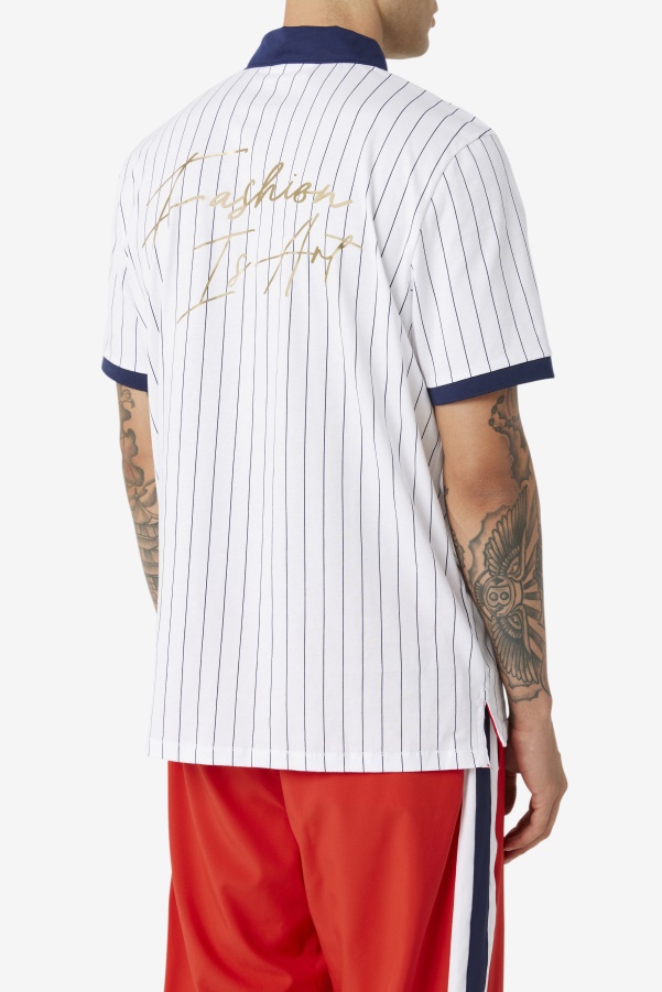 Fila White/Peacoat/Red FILA x The Museum BB1 Polo